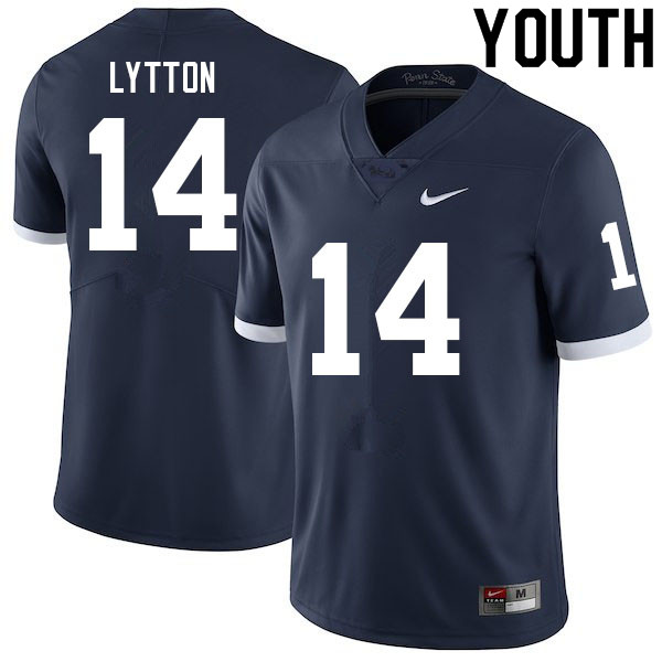 NCAA Nike Youth Penn State Nittany Lions A.J. Lytton #14 College Football Authentic Navy Stitched Jersey WEH0298LB